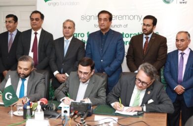 Engro Foundation has signs a Letter of Understanding with the Ministry of Climate Change and World Wildlife Fund (WWF) to develop a forest restoration and carbon offset programme 14